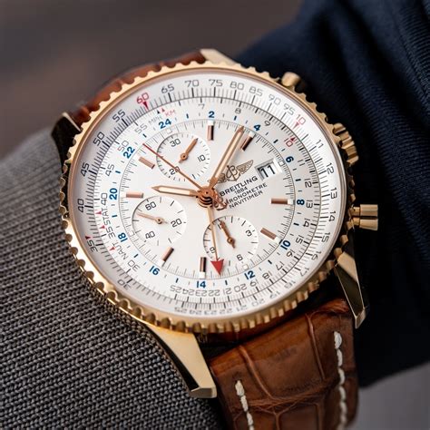 breitling navitimer world gmt chronograph|Breitling Navitimer price guide.